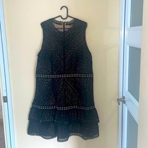 CITY CHIC: Loving Lace Dress - black